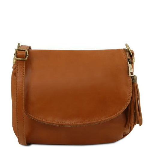 TL Bag - Soft leather shoulder bag with tassel detail
